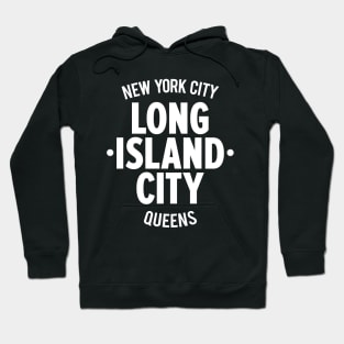 Long Island City Queens Logo - A Minimalist Tribute to Urban Charm Hoodie